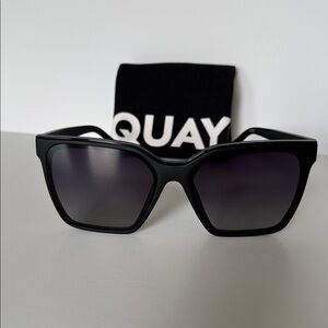 Quay Australia LEVEL UP Matte Black Sunglasses POLARIZED